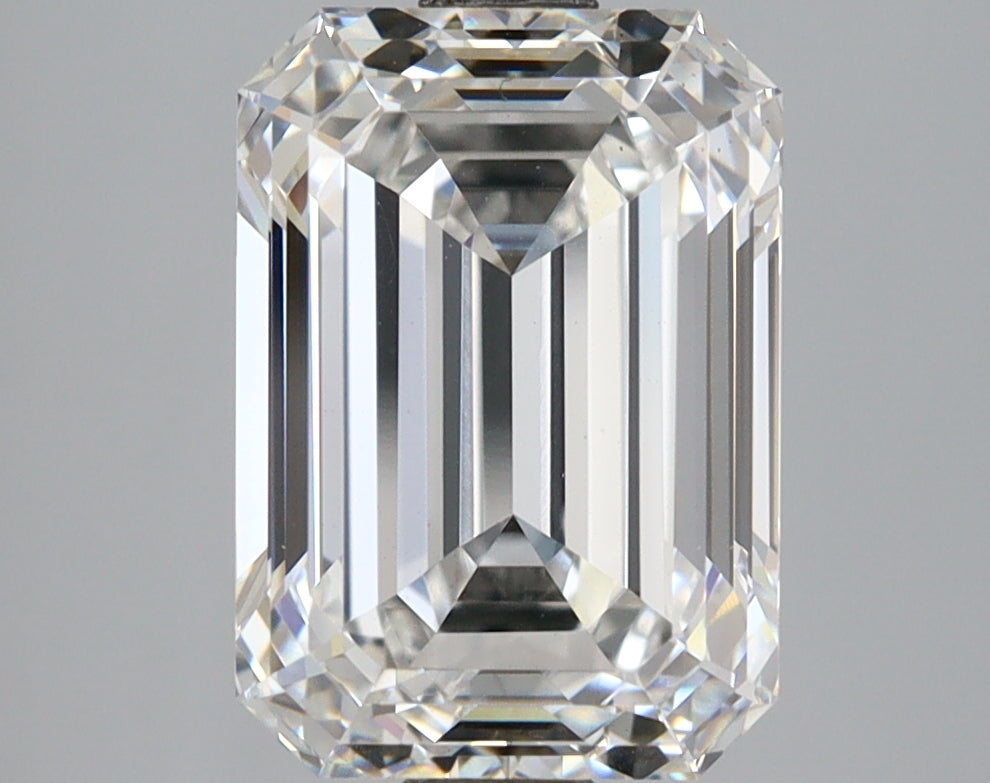 4.01 Carat Emerald Shaped, Ideal Cut, F Color, VS1 Clarity, IGI Certified Lab Grown Diamond