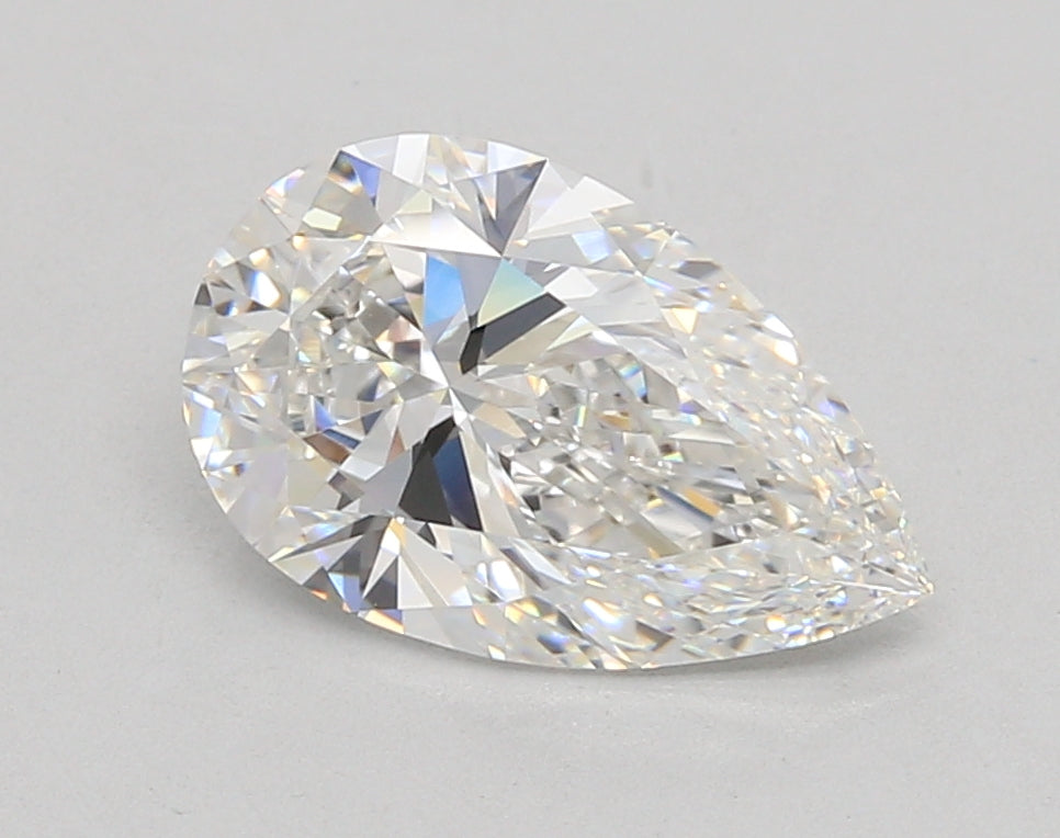 2.56 Carat Pear Shaped, Ideal Cut, E Color, VVS1 Clarity, IGI Certified Lab Grown Diamond