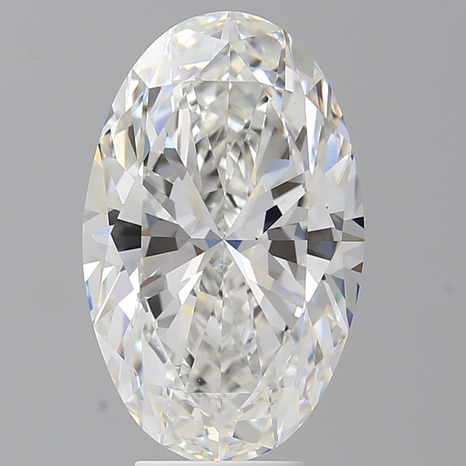 6.08 Carat Oval Shaped, Ideal Cut, E Color, VVS2 Clarity, IGI Certified Lab Grown Diamond