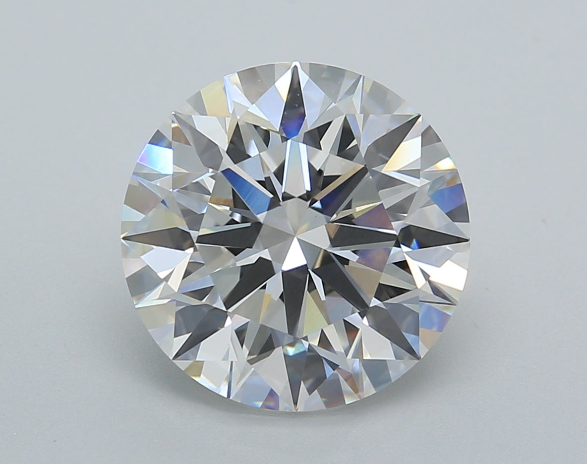 5.02 Carat Round Shaped, Ideal Cut, E Color, VVS2 Clarity, IGI Certified Lab Grown Diamond
