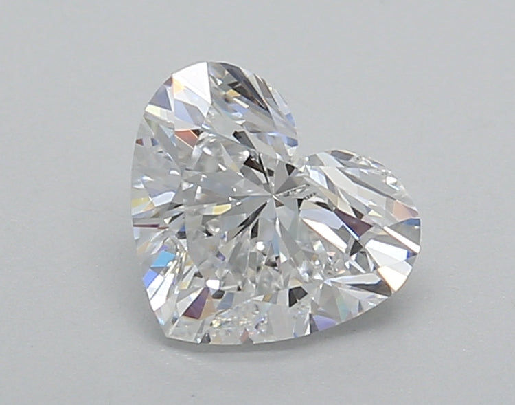 1.02 Carat Heart Shaped, Excellent Cut, D Color, VVS2 Clarity, IGI Certified Lab Grown Diamond