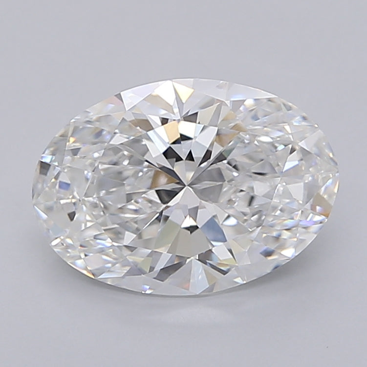 2.55 Carat Oval Shaped, Excellent Cut, E Color, VS1 Clarity, IGI Certified Lab Grown Diamond