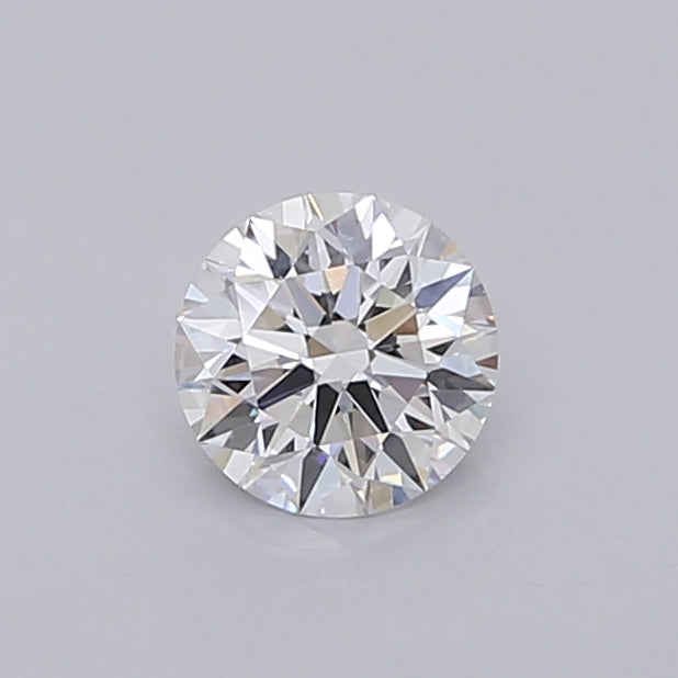 0.54 Carat Round Shaped, Ideal Cut, D Color, VVS2 Clarity, IGI Certified Lab Grown Diamond