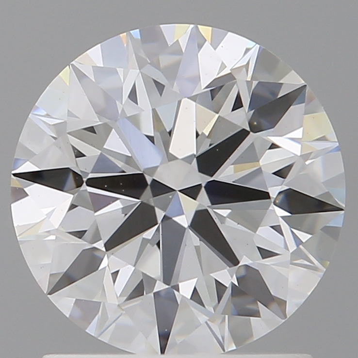 1.55 Carat Round Shaped, Ideal Cut, D Color, VVS2 Clarity, IGI Certified Lab Grown Diamond