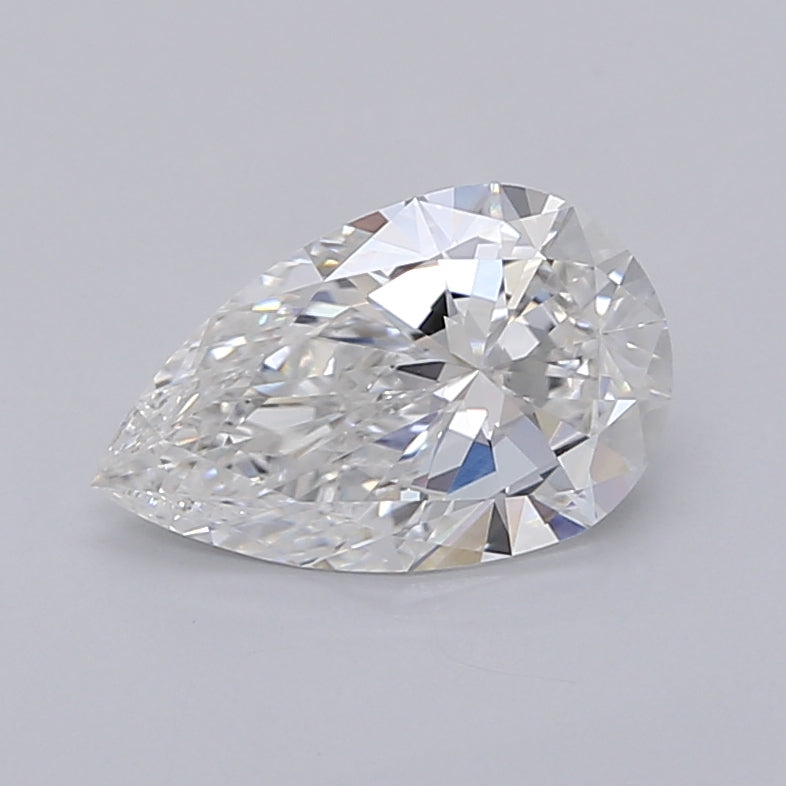 1.50 Carat Pear Shaped, Excellent Cut, E Color, VVS2 Clarity, IGI Certified Lab Grown Diamond