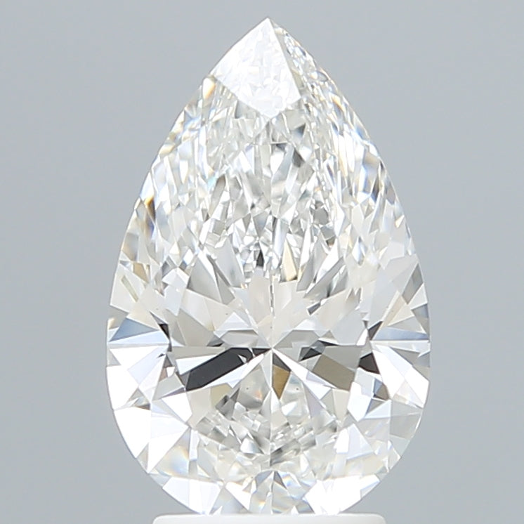 3.14 Carat Pear Shaped, Ideal Cut, E Color, VS1 Clarity, IGI Certified Lab Grown Diamond