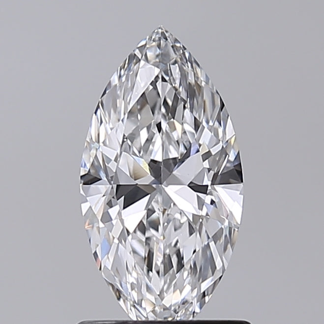 1.02 Carat Marquise Shaped, Excellent Cut, D Color, VVS2 Clarity, IGI Certified Lab Grown Diamond