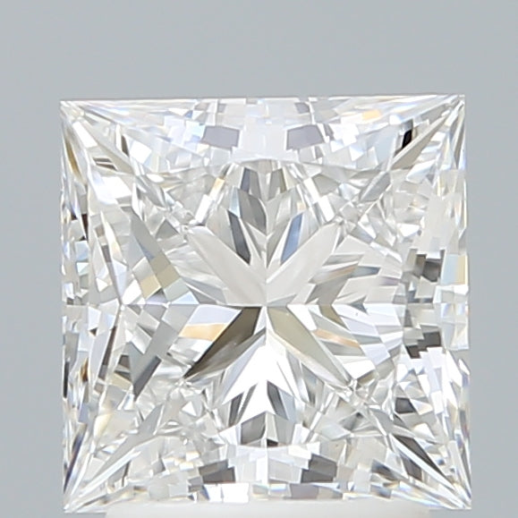 2.57 Carat Princess Shaped, Ideal Cut, E Color, VVS2 Clarity, IGI Certified Lab Grown Diamond