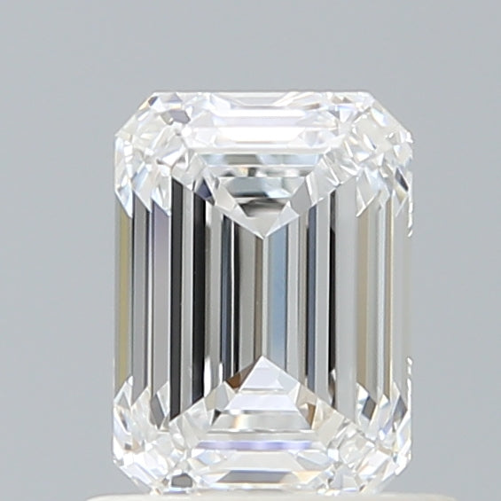 1.00 Carat Emerald Shaped, Ideal Cut, D Color, VVS2 Clarity, IGI Certified Lab Grown Diamond