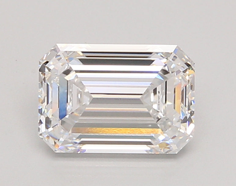 2.05 Carat Emerald Shaped, Ideal Cut, D Color, VVS2 Clarity, IGI Certified Lab Grown Diamond