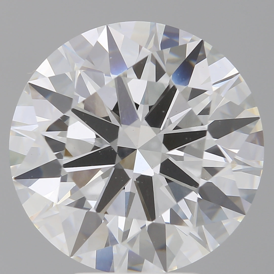 6.10 Carat Round Shaped, Ideal Cut, F Color, VVS2 Clarity, IGI Certified Lab Grown Diamond