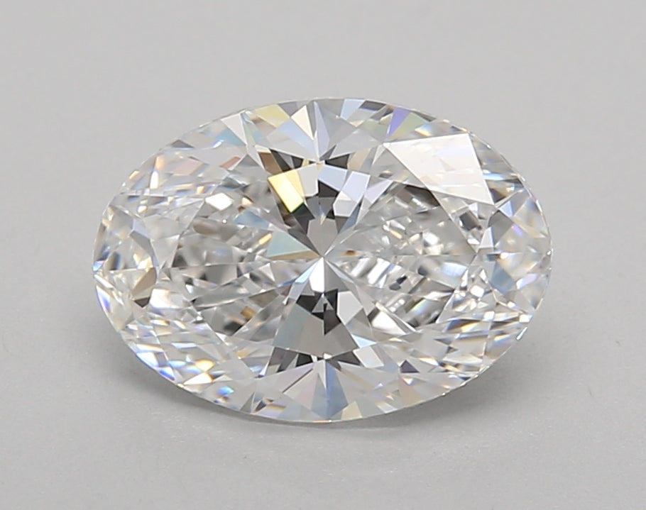 2.03 Carat Oval Shaped, Excellent Cut, D Color, VVS2 Clarity, IGI Certified Lab Grown Diamond