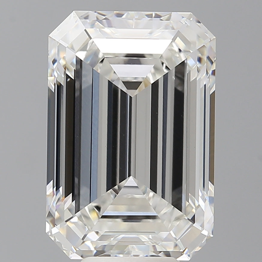 9.09 Carat Emerald Shaped, Ideal Cut, E Color, VS1 Clarity, IGI Certified Lab Grown Diamond