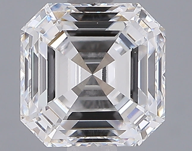 2.05 Carat Asscher Shaped, Ideal Cut, E Color, VVS1 Clarity, IGI Certified Lab Grown Diamond