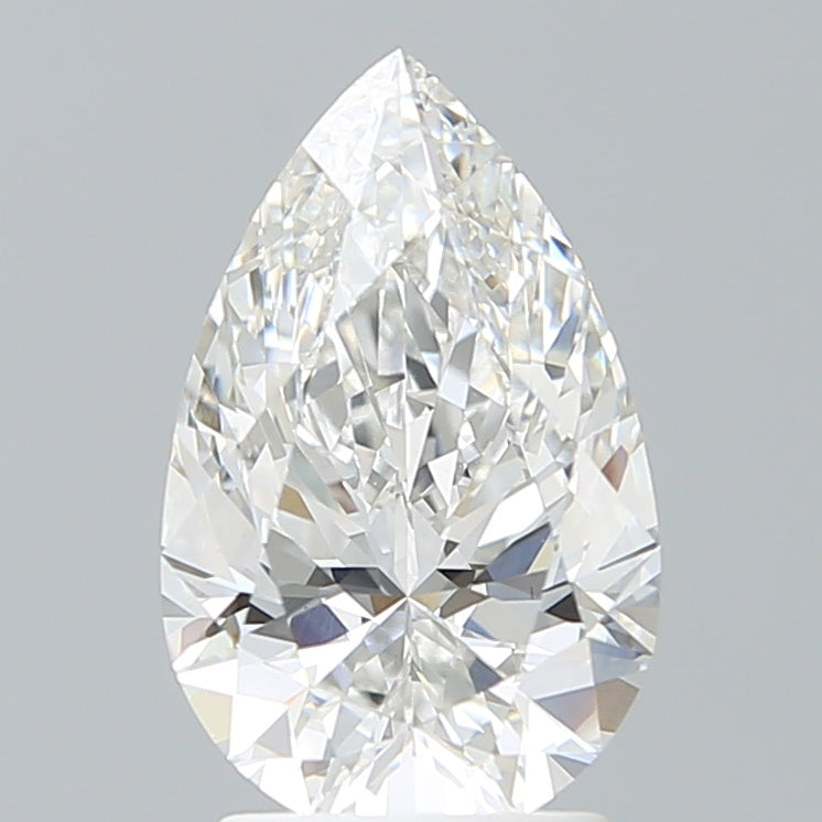 2.51 Carat Pear Shaped, Ideal Cut, F Color, VVS2 Clarity, IGI Certified Lab Grown Diamond