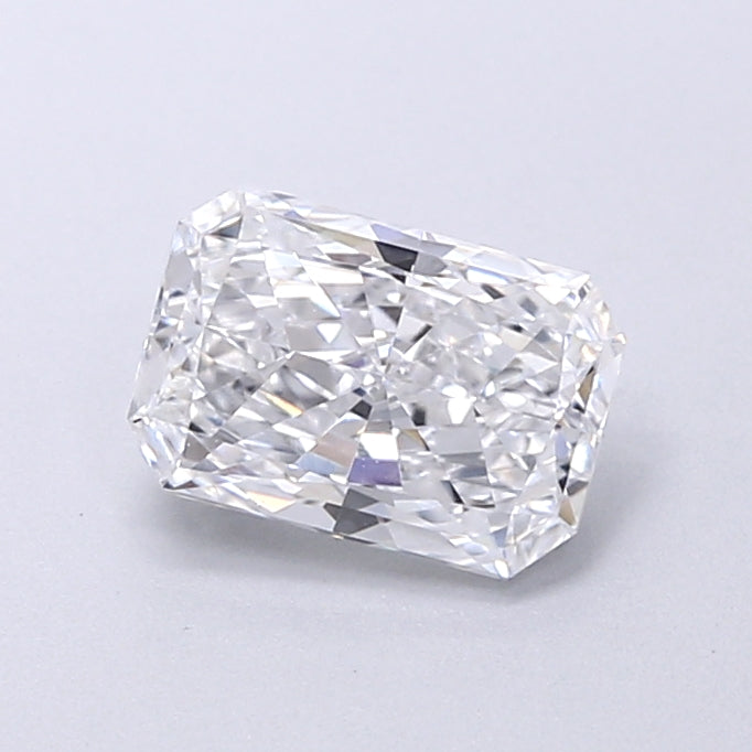 0.91 Carat Radiant Shaped, Very Good Cut, D Color, VS1 Clarity, IGI Certified Lab Grown Diamond