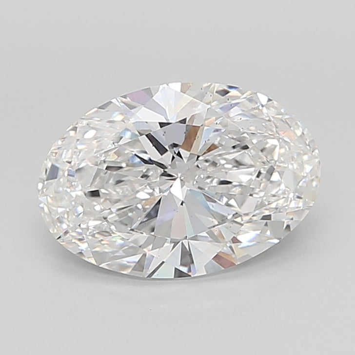 5.04 Carat Oval Shaped, Ideal Cut, D Color, SI1 Clarity, IGI Certified Lab Grown Diamond