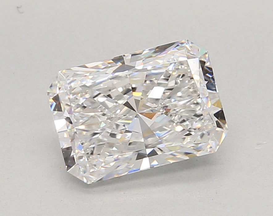 2.06 Carat Radiant Shaped, Ideal Cut, D Color, VVS2 Clarity, IGI Certified Lab Grown Diamond