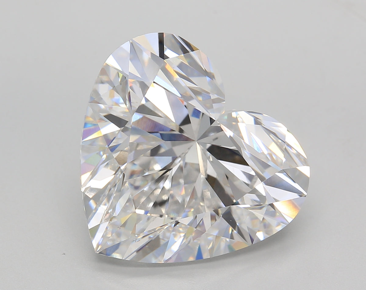 13.25 Carat Heart Shaped, Ideal Cut, E Color, VS1 Clarity, IGI Certified Lab Grown Diamond