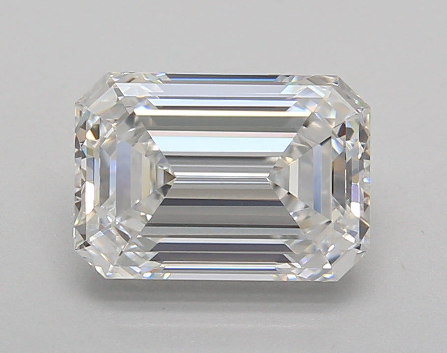 2.69 Carat Emerald Shaped, Very Good Cut, E Color, VVS2 Clarity, IGI Certified Lab Grown Diamond
