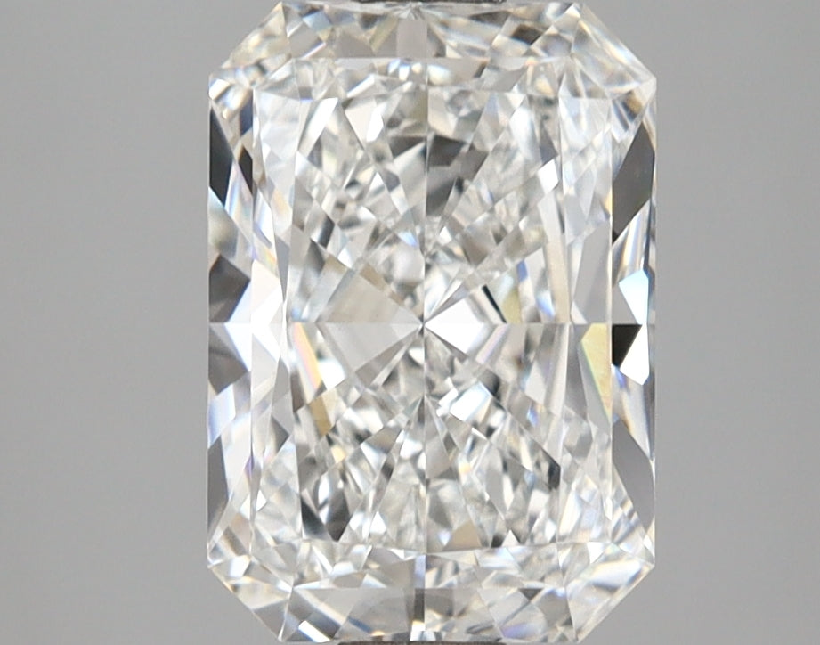 2.54 Carat Radiant Shaped, Ideal Cut, E Color, VVS2 Clarity, IGI Certified Lab Grown Diamond