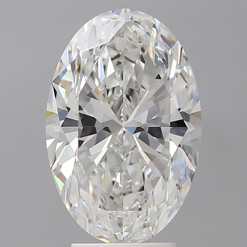 4.08 Carat Oval Shaped, Ideal Cut, E Color, VVS2 Clarity, IGI Certified Lab Grown Diamond