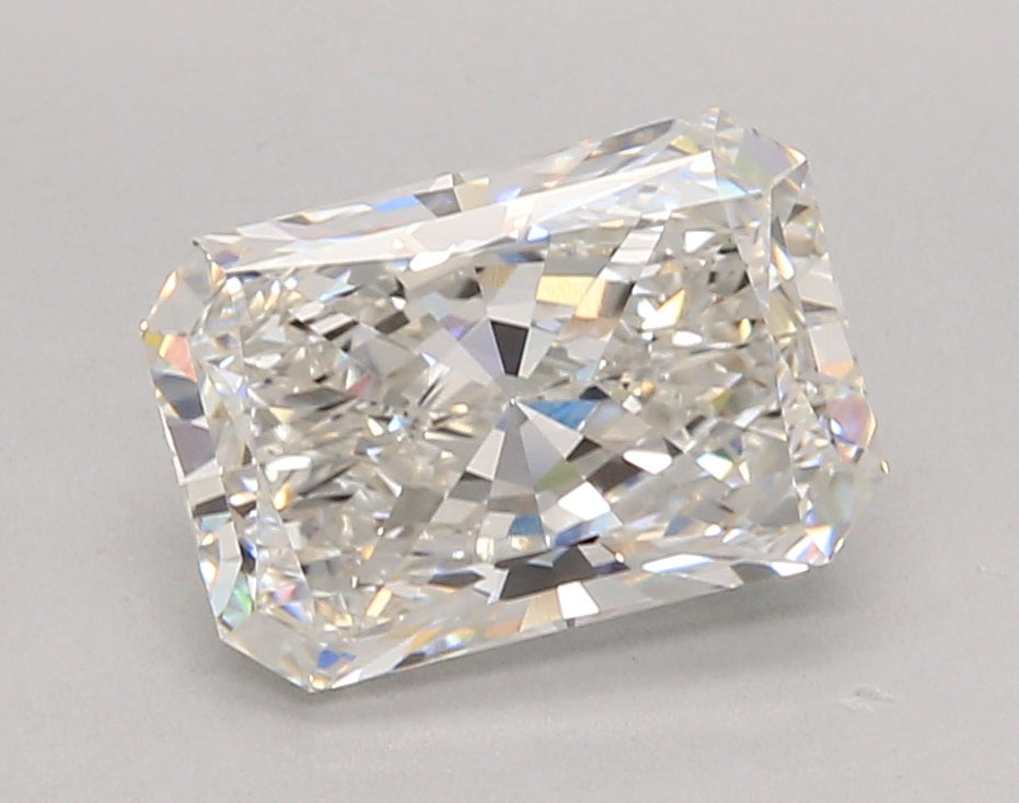 3.05 Carat Radiant Shaped, Ideal Cut, F Color, VVS1 Clarity, IGI Certified Lab Grown Diamond