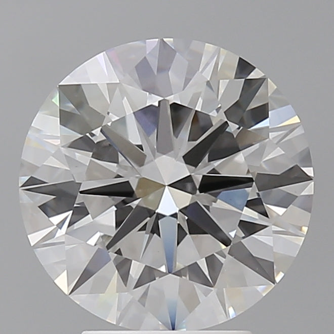 4.02 Carat Round Shaped, Ideal Cut, E Color, VVS2 Clarity, IGI Certified Lab Grown Diamond