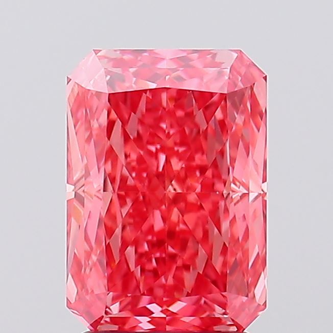 2.55 Carat Radiant Shaped, Ideal Cut, VVS2 Clarity, IGI Certified Lab Grown Diamond