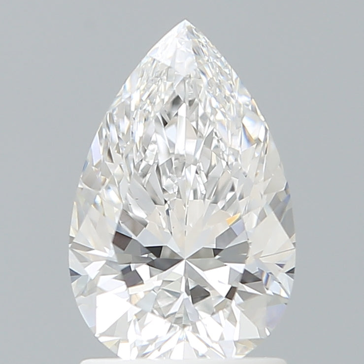 1.58 Carat Pear Shaped, Excellent Cut, E Color, VVS1 Clarity, IGI Certified Lab Grown Diamond