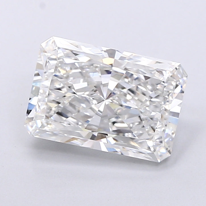 4.13 Carat Radiant Shaped, Very Good Cut, E Color, VVS2 Clarity, IGI Certified Lab Grown Diamond