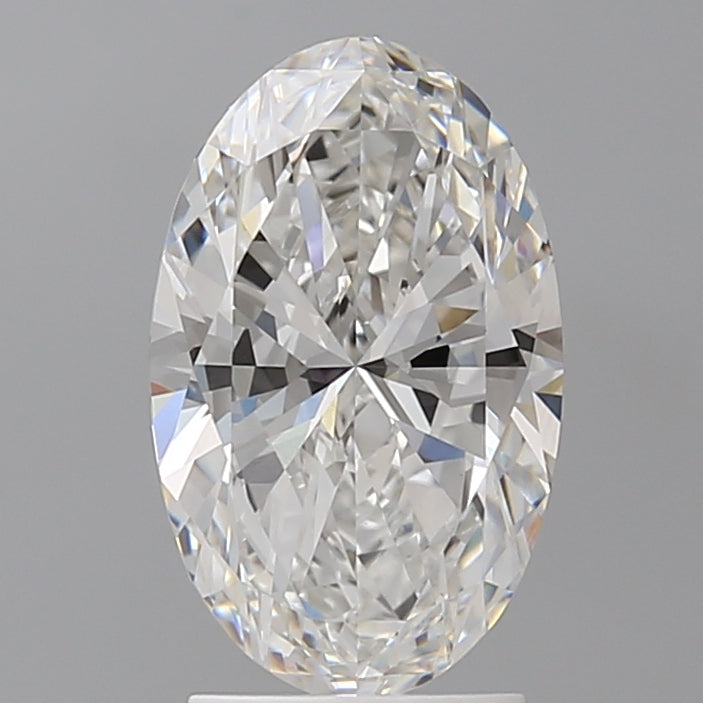 2.55 Carat Oval Shaped, Ideal Cut, E Color, VVS2 Clarity, IGI Certified Lab Grown Diamond