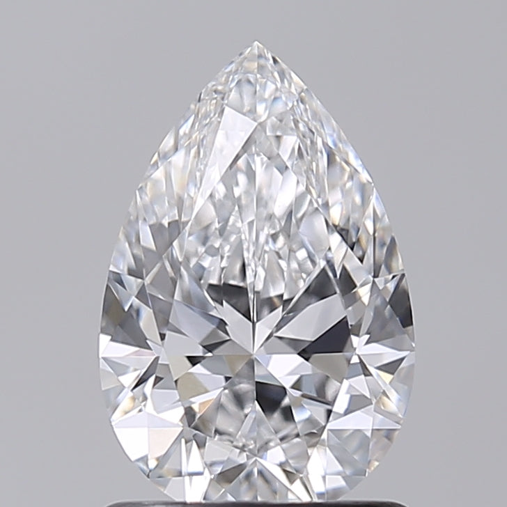 1.02 Carat Pear Shaped, Excellent Cut, D Color, VS1 Clarity, IGI Certified Lab Grown Diamond