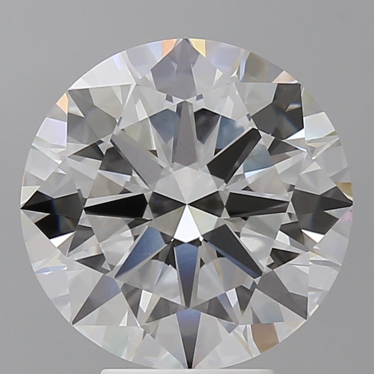 5.53 Carat Round Shaped, Excellent Cut, E Color, VVS2 Clarity, IGI Certified Lab Grown Diamond