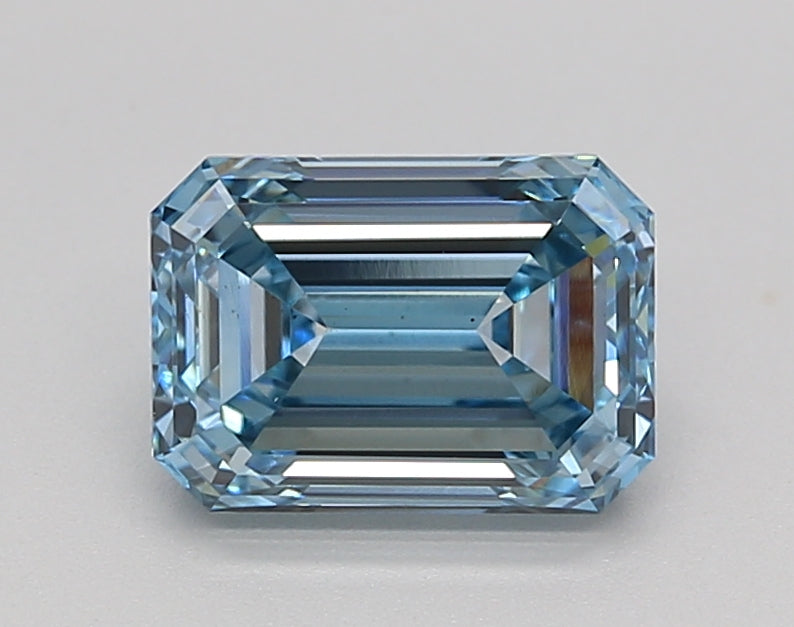 1.57 Carat Emerald Shaped, Ideal Cut, VS1 Clarity, IGI Certified Lab Grown Diamond