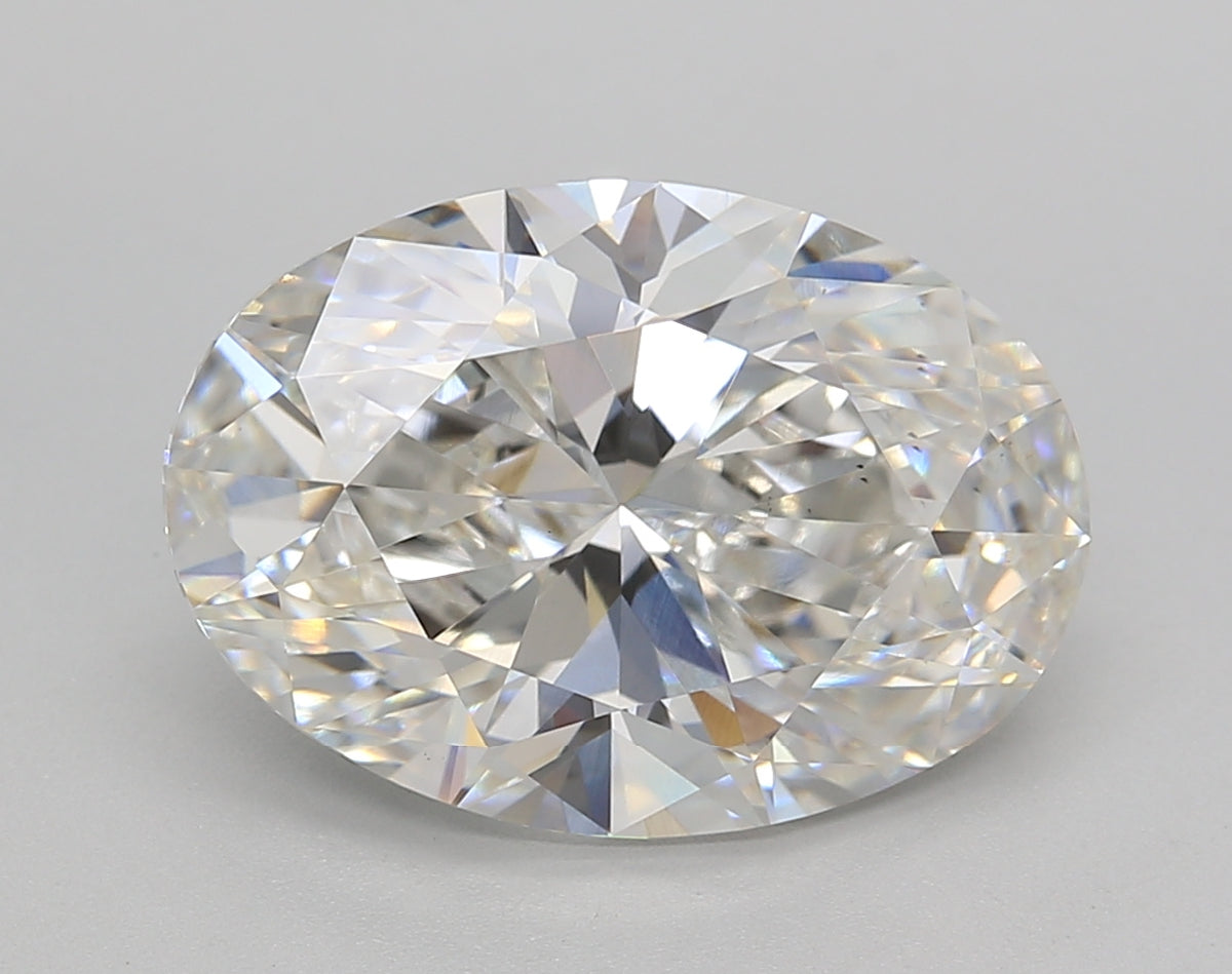5.40 Carat Oval Shaped, Ideal Cut, G Color, VS2 Clarity, IGI Certified Lab Grown Diamond