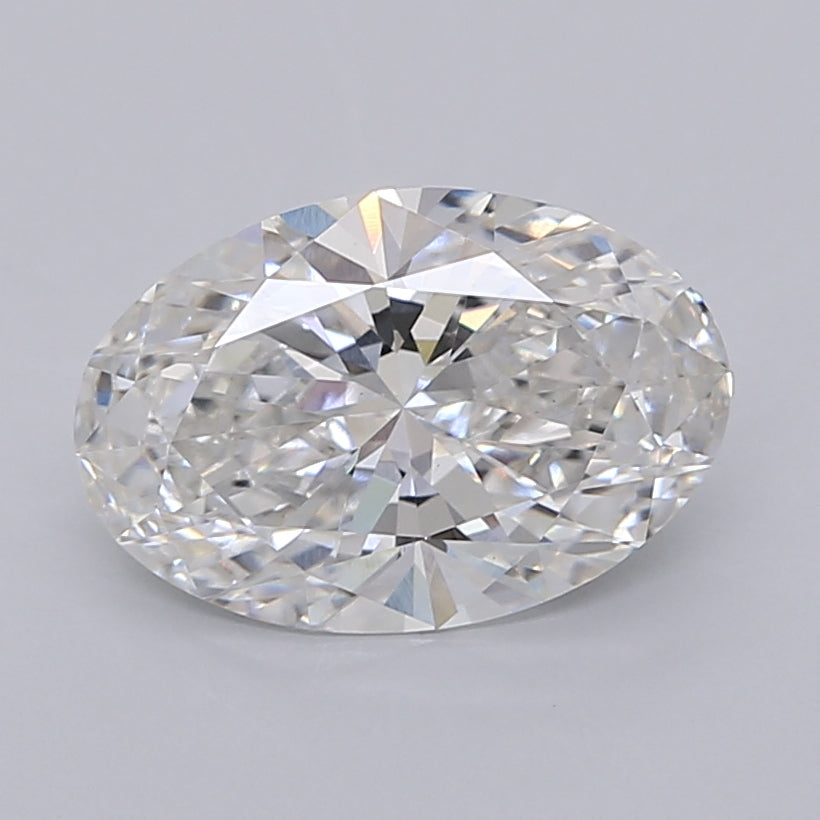 2.53 Carat Oval Shaped, Ideal Cut, F Color, VS1 Clarity, IGI Certified Lab Grown Diamond