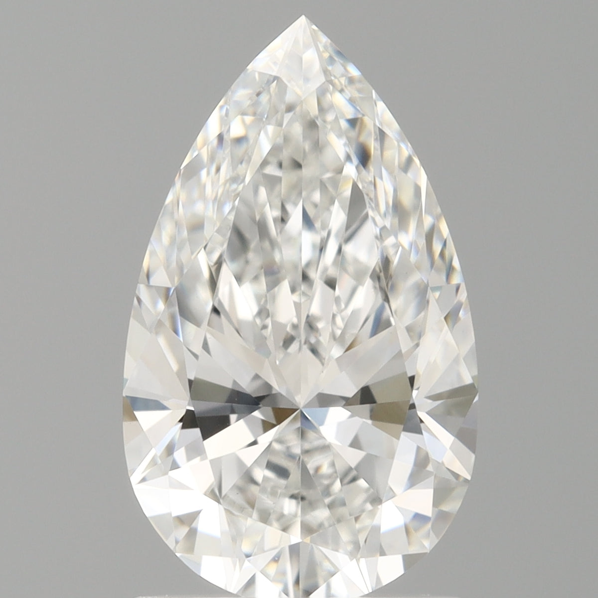 1.52 Carat Pear Shaped, Ideal Cut, E Color, VVS2 Clarity, IGI Certified Lab Grown Diamond