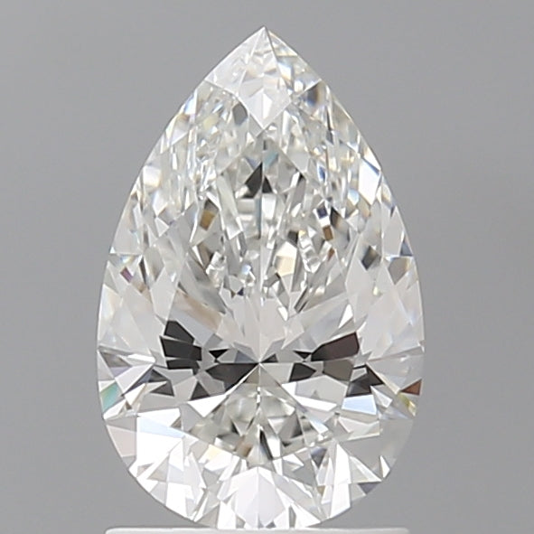 1.50 Carat Pear Shaped, Ideal Cut, F Color, VVS2 Clarity, IGI Certified Lab Grown Diamond