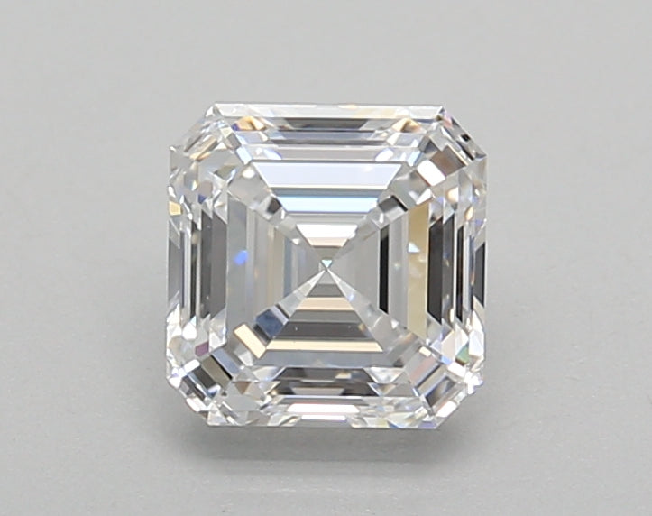 1.02 Carat Asscher Shaped, Very Good Cut, D Color, VS1 Clarity, IGI Certified Lab Grown Diamond