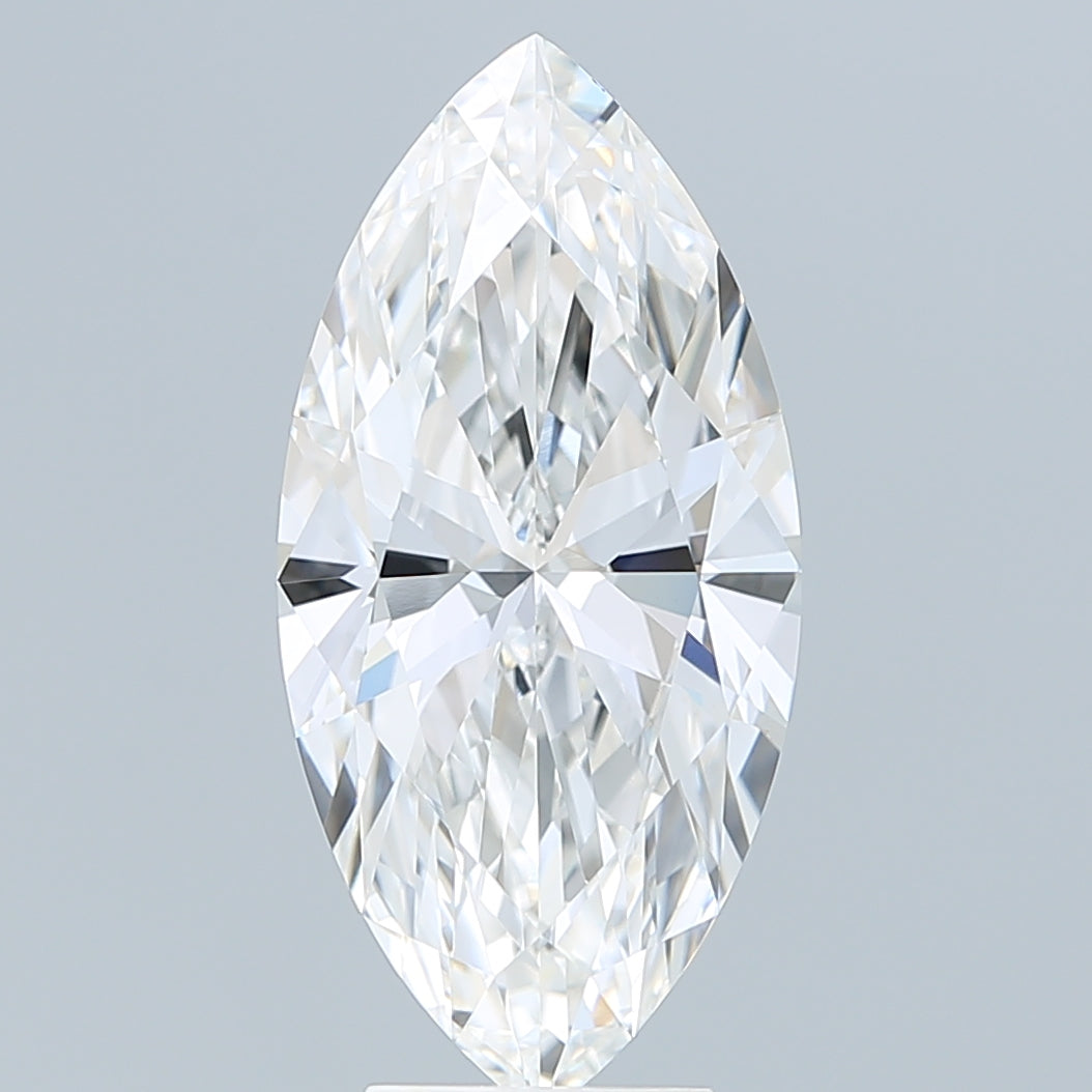 5.10 Carat Marquise Shaped, Ideal Cut, E Color, VVS2 Clarity, IGI Certified Lab Grown Diamond