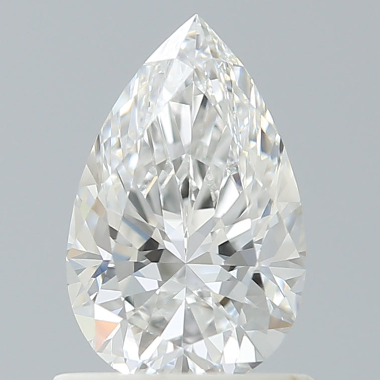 0.94 Carat Pear Shaped, Excellent Cut, E Color, VVS2 Clarity, IGI Certified Lab Grown Diamond