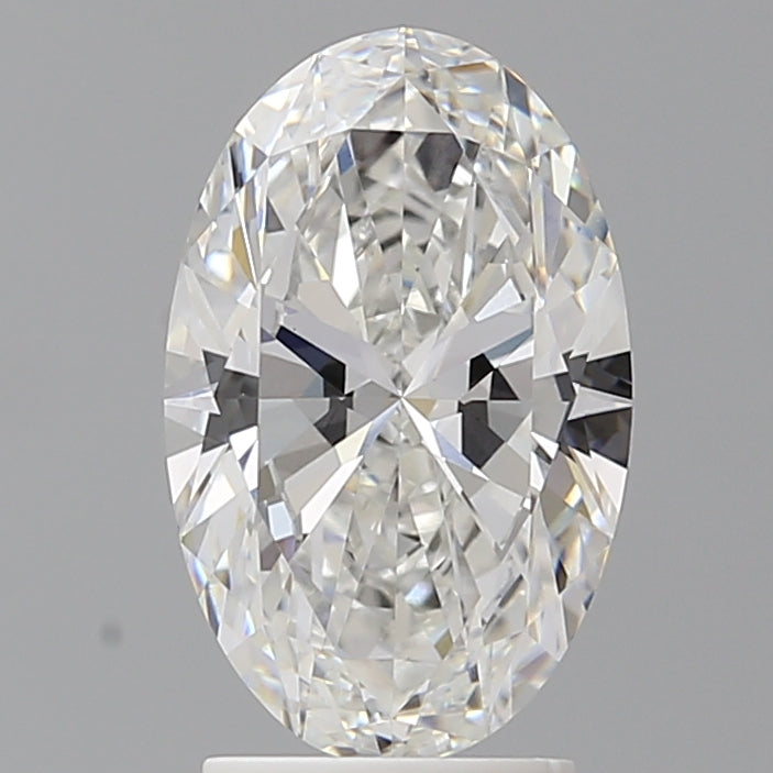 2.54 Carat Oval Shaped, Ideal Cut, E Color, VVS2 Clarity, IGI Certified Lab Grown Diamond