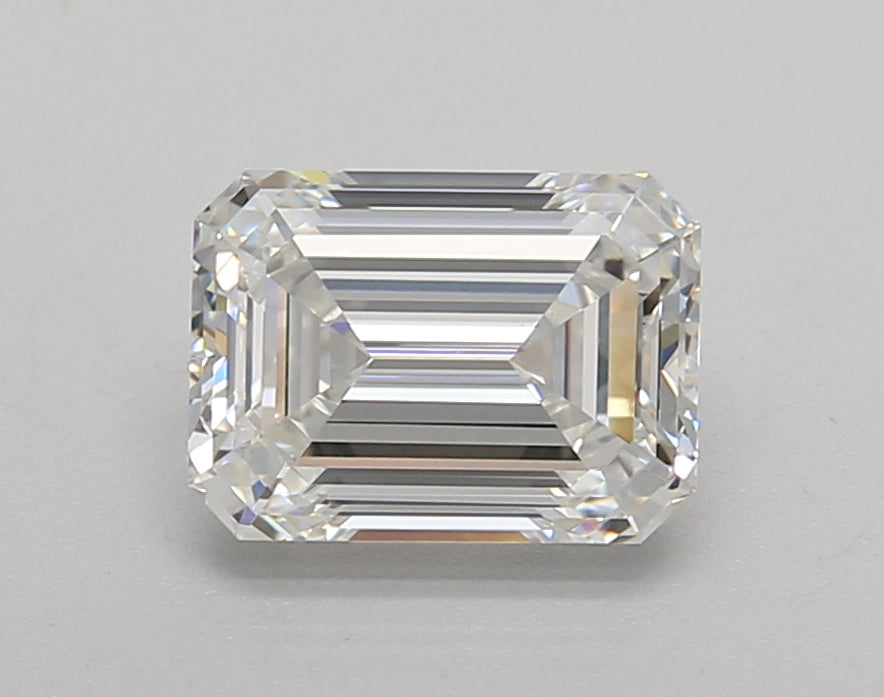 1.74 Carat Emerald Shaped, Very Good Cut, E Color, VVS2 Clarity, IGI Certified Lab Grown Diamond