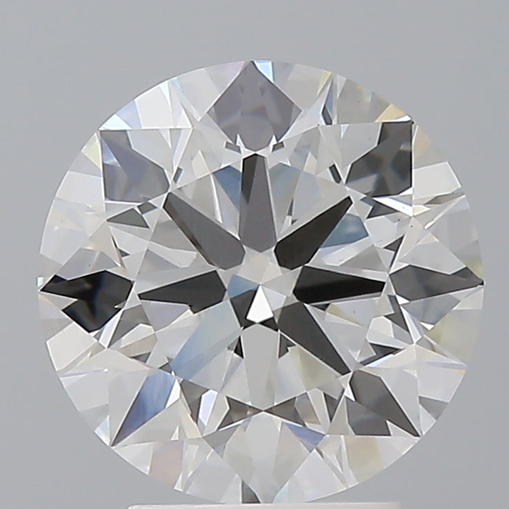 3.57 Carat Round Shaped, Ideal Cut, F Color, VVS2 Clarity, IGI Certified Lab Grown Diamond