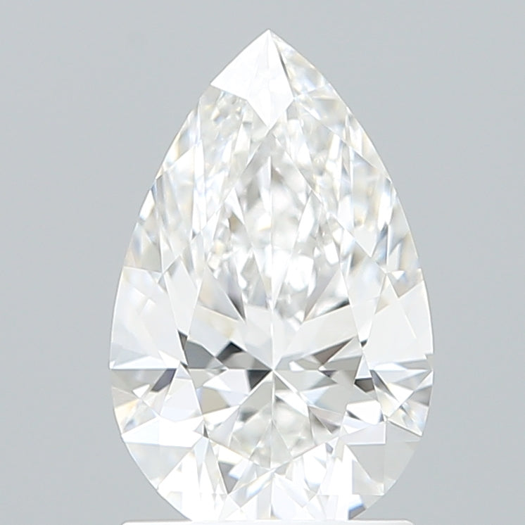 1.51 Carat Pear Shaped, Excellent Cut, F Color, VVS1 Clarity, IGI Certified Lab Grown Diamond