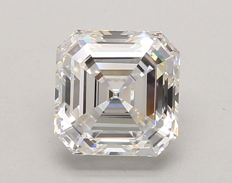 2.02 Carat Asscher Shaped, Ideal Cut, F Color, VVS1 Clarity, IGI Certified Lab Grown Diamond