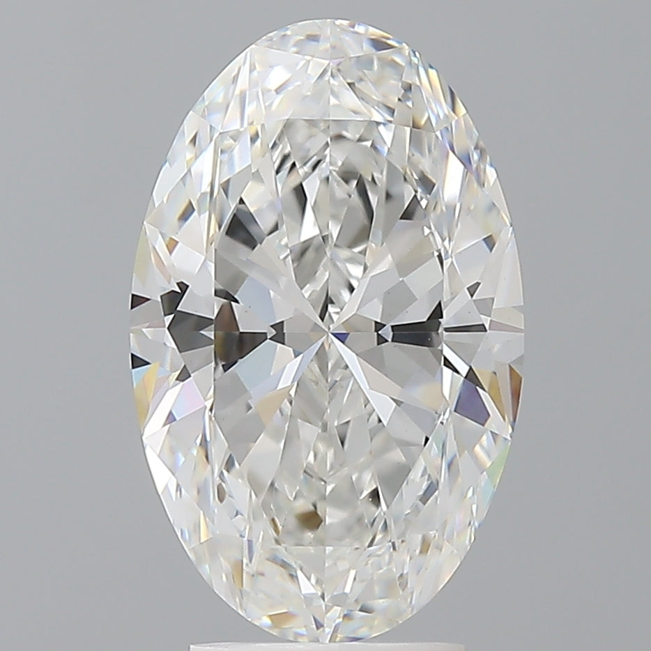 4.05 Carat Oval Shaped, Ideal Cut, E Color, VVS2 Clarity, IGI Certified Lab Grown Diamond