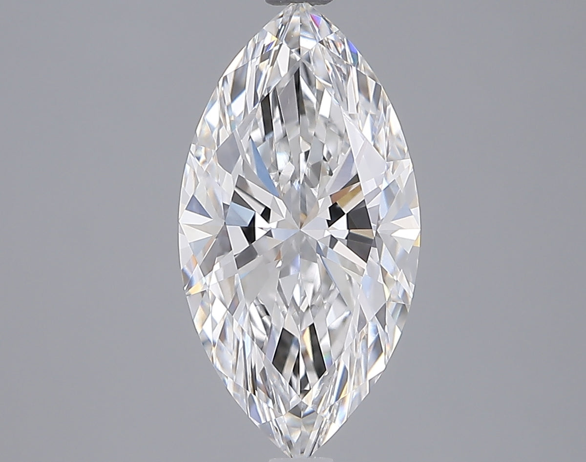 3.01 Carat Marquise Shaped, Ideal Cut, E Color, VVS1 Clarity, IGI Certified Lab Grown Diamond