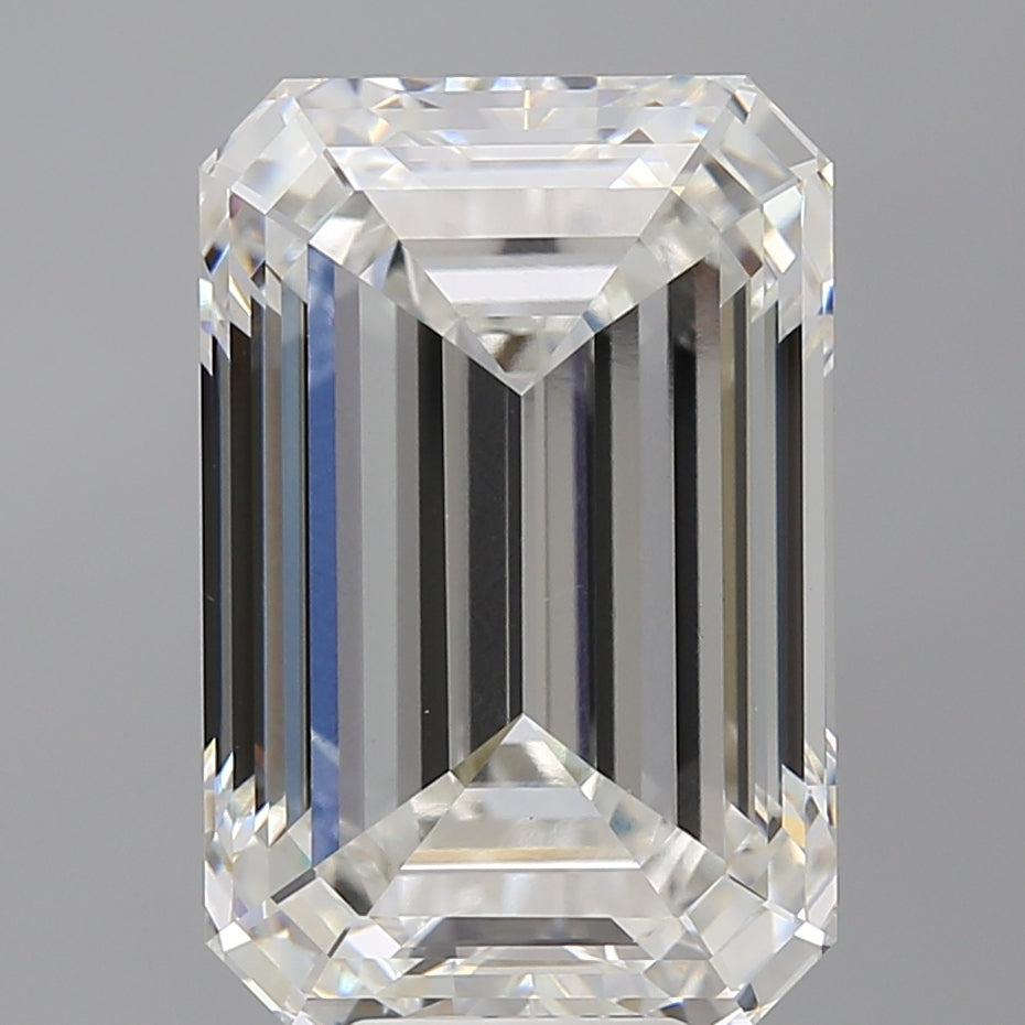 10.55 Carat Emerald Shaped, Ideal Cut, F Color, VS1 Clarity, IGI Certified Lab Grown Diamond